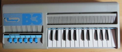 vintage piano - Bontempi -- kleine piano - jaren 80, Musique & Instruments, Pianos, Utilisé, Piano, Autres couleurs, Enlèvement ou Envoi