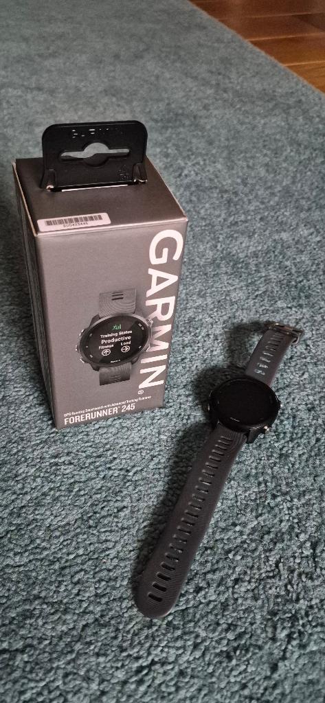 Montre Connectée Garmin Forerunner 245, Handtassen en Accessoires, Sporthorloges, Gebruikt, Zwart, Afstand, Conditie, GPS, Hartslag