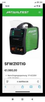 Poste à souder TIG Stahlfest SFW210TIG, Doe-het-zelf en Bouw, Gereedschap | Lasapparaten, Ophalen of Verzenden, Tig