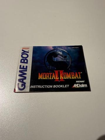 Mortal Kombat 2 Handleiding beschikbaar voor biedingen