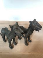 Beelden Luipaarden Benin messing/brons, Ophalen of Verzenden