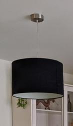 Lampekap rond, in zwarte stof, Huis en Inrichting, Lampen | Lampenkappen, Minder dan 25 cm, Modern, Rond, Gebruikt