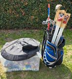 Golf materiaal, clubs, tas, 100+ golfballen, 100+ tee's, etc, Sport en Fitness, Golf, Ophalen, Zo goed als nieuw, Tas, Mizuno