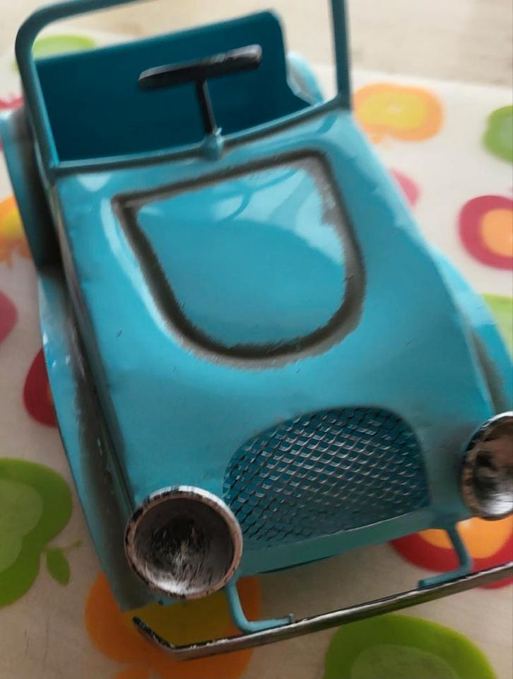 Vintage metalen auto, Verzamelen, Overige Verzamelen, Zo goed als nieuw, Ophalen of Verzenden
