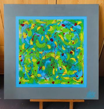 Acrylique sur châssis toilé 3D de 80/80 cm beschikbaar voor biedingen
