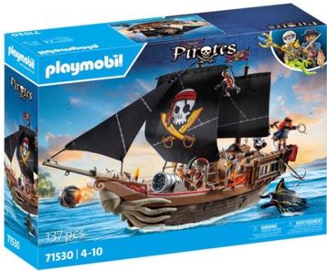 Playmobil groot piratenschip serie pirates, Envoi, Neuf, Ensemble complet