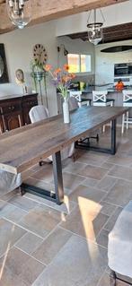 Landelijke eettafel, Huis en Inrichting, Tafels | Eettafels, Ophalen, Zo goed als nieuw, Rechthoekig