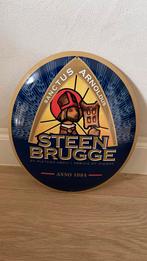 Blikken bordje steenbrugge., Verzamelen, Biermerken, Ophalen of Verzenden, Zo goed als nieuw, Reclamebord, Plaat of Schild