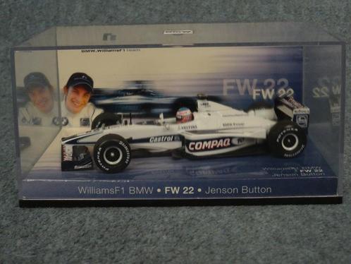 F1 BMW Williams FW22 Jenson Button 2000 DEALER uitgave 1:43, Hobby & Loisirs créatifs, Voitures miniatures | 1:43, Utilisé, Voiture