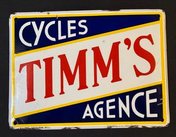 Emaille bord Timm’s cycles beschikbaar voor biedingen