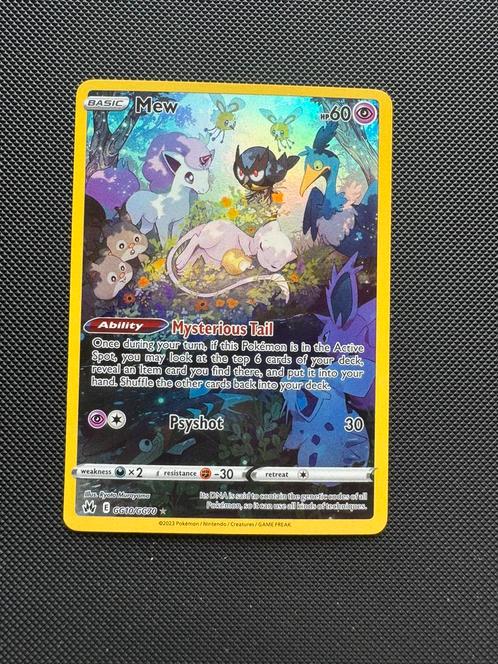 Mew - GG10/GG70 (Crown Zenith), Hobby en Vrije tijd, Verzamelkaartspellen | Pokémon, Ophalen of Verzenden