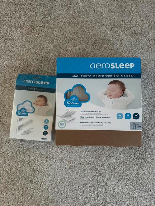 Matras beschermer en hoeslaken Aerosleep 140 x 70 - nieuw!, Kinderen en Baby's, Babywiegjes en Ledikanten, Nieuw, Ophalen