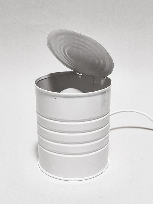 tafellamp Tin can Ad van Berlo, Huis en Inrichting, Lampen | Tafellampen, Zo goed als nieuw, Metaal, Verzenden
