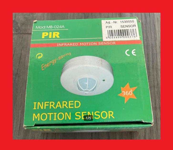 Infrarood pir sensor 220v BEWEGINGSSENSOR timer binne buiten, Tuin en Terras, Buitenverlichting, Nieuw, Kunststof, Bewegingssensor