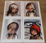 Jaklien Moerman: 4 postkaarten - kindjes, Enlèvement ou Envoi, Non affranchie, Enfants
