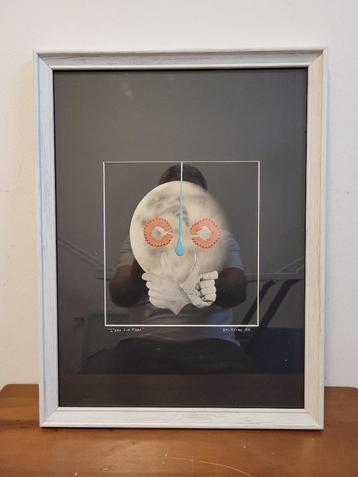 Collage-ontwerp met kunstwerk Francois-Xavier Delmeire   beschikbaar voor biedingen