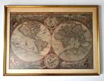 Oude landkaart anno 1570, Ophalen, Wereld, Landkaart