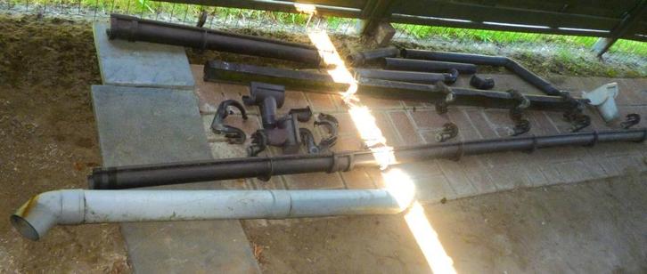 regenpijpen PVC, Doe-het-zelf en Bouw, Buizen en Afvoer, Gebruikt, PVC, Ophalen of Verzenden