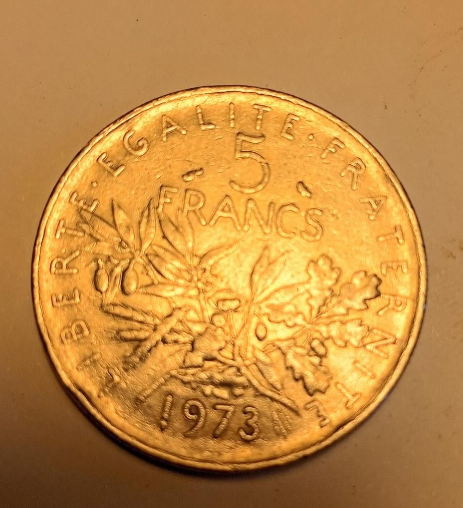 5 Francs Semeuse 1973, Enlèvement ou Envoi, Autres matériaux