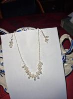 nr 18 ketting, Handtassen en Accessoires, Kettingen, Ophalen of Verzenden, Nieuw, Wit, Steen of Mineraal