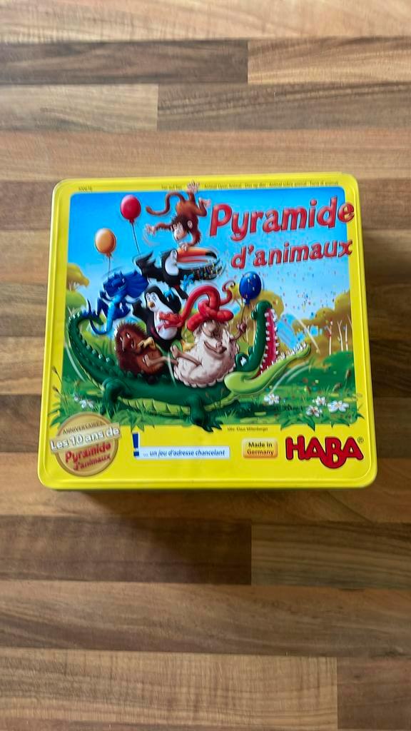 Jeu de société - Pyramide d’animaux - Haba, Hobby en Vrije tijd, Gezelschapsspellen | Overige, Zo goed als nieuw, Een of twee spelers
