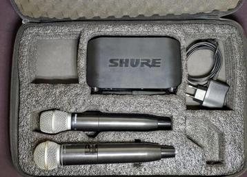 Microphones radio Shure GLXD4 (SM86+Bata58A), Musique & Instruments, Enlèvement ou Envoi, Comme neuf, Micro studio