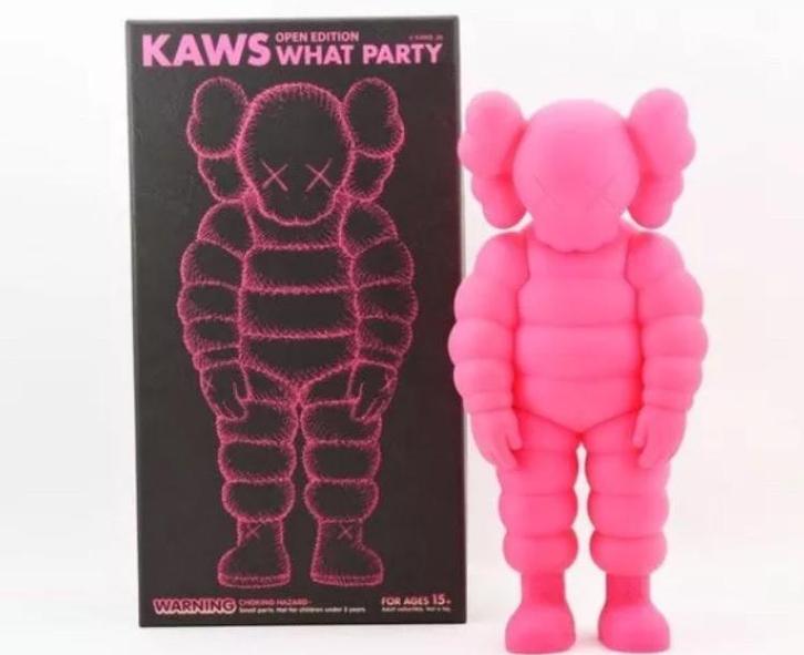 Kaws: wat een roze feestje. Met originele doos. Negen, Antiek en Kunst, Kunst | Designobjecten, Ophalen of Verzenden