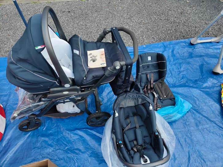 Trio poussette + nacelle + maxi-cosy – état impeccable !, Enfants & Bébés, Poussettes & Combinaisons, Comme neuf, Poussette, Autres marques