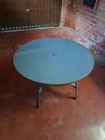 Tuintafel, Enlèvement, Comme neuf, Rond, Aluminium