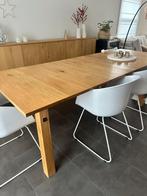 Houten tafel, Huis en Inrichting, Tafels | Eettafels, Ophalen, Zo goed als nieuw