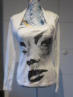 Witte trui / bloes / shirt -- Dames -- Madonna - Medium, Kleding | Dames, Maat 38/40 (M), Ophalen of Verzenden, Wit, Zo goed als nieuw