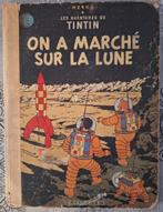 tintin - on a marché sur la lune - 1954 premiere édition, Livres, Enlèvement ou Envoi, Une BD, Utilisé, Hergé