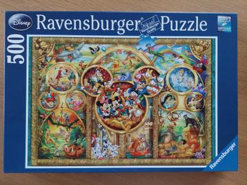 puzzel 500 st - Ravensburger Disney - Disney family beschikbaar voor biedingen