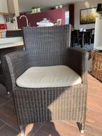 Stoelen Castle Line en vierkante tafel, Huis en Inrichting, Ophalen, Kunststof, Bruin, Zo goed als nieuw