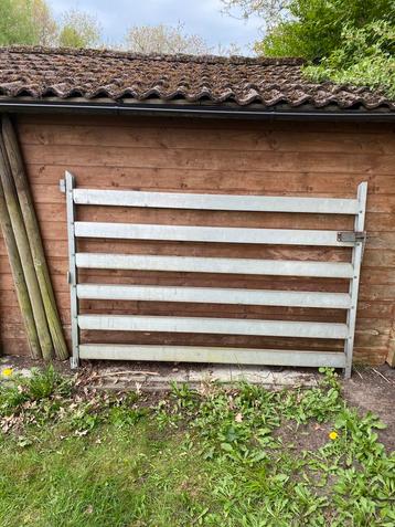 Plooibare poort, Tuin en Terras, Ophalen, Zo goed als nieuw, Aluminium