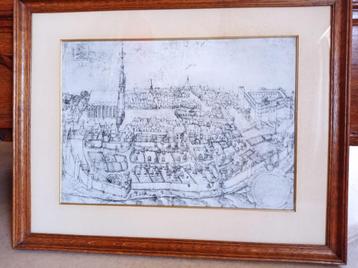 Reproduction de la ville de Chimay en 1608 disponible aux enchères