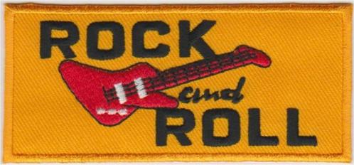 Rock'n'Roll stoffen opstrijk patch embleem #7, Verzamelen, Muziek, Artiesten en Beroemdheden, Nieuw, Kleding, Verzenden