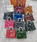 Birkin Tas Croc Echt Leer Top Kwaliteit roze zwart 30cm 35cm, Verzenden, Nieuw, Rood, Handtas
