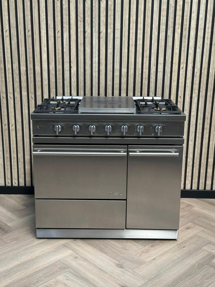 Lacanche Inox 100cm Gas + Hete Lucht + Coup de Feu, Elektronische apparatuur, Fornuizen, Elektrisch, Grill, Ophalen of Verzenden