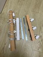 2 armaturen – 1 hanglamp & 1 plafondlamp, Ophalen of Verzenden, Gebruikt, Hout
