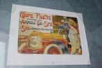 poster coupe pilette spa 1907 automobile, Ophalen of Verzenden, Gebruikt, Auto's