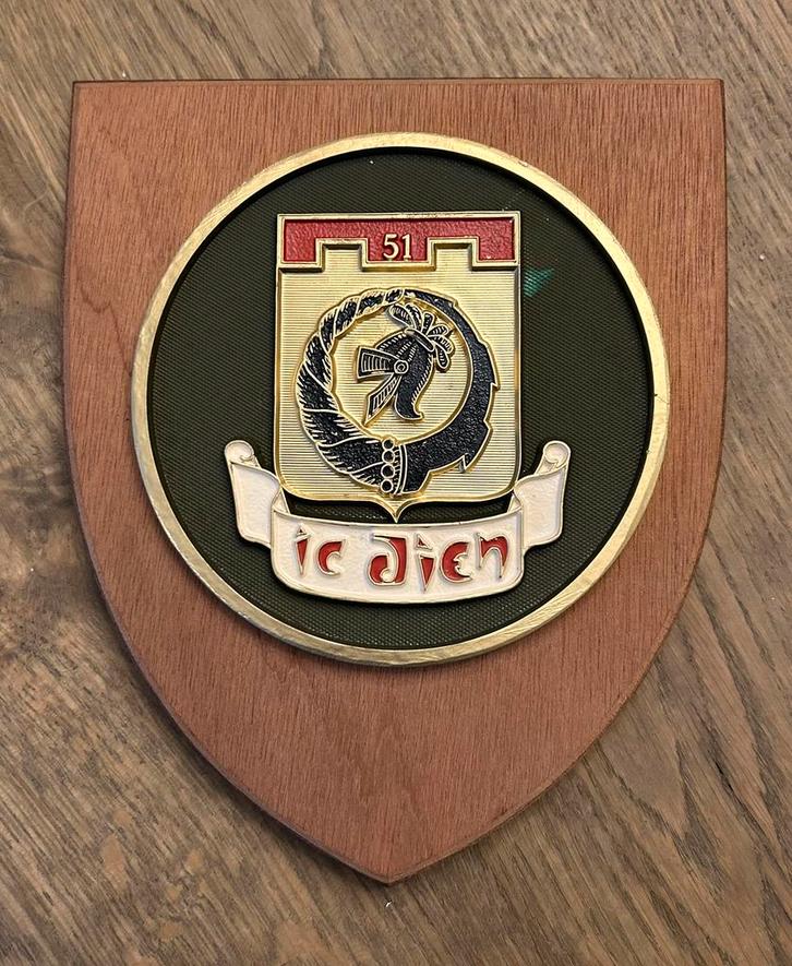 Schildje 51 Bataljon Genie Dep en Maint, Verzamelen, Militaria | Algemeen, Landmacht, Ophalen of Verzenden