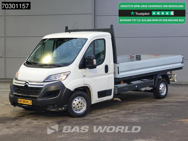 Citroën Jumper 130 PK Open Laadbak Navi Airco Cruise Euro6, Auto's, Bestelwagens en Lichte vracht, Bedrijf, Te koop, Airconditioning