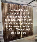 houten dubbele schuifpoort, Ophalen, Gebruikt