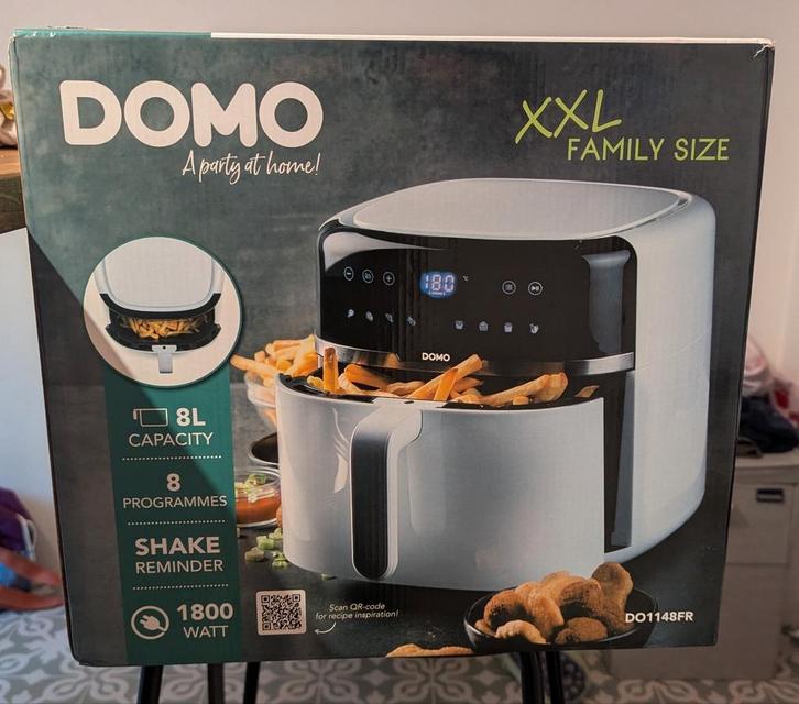 Domo XXL 8L Airfryer (nieuw in de doos), Elektronische apparatuur, Airfryers, Nieuw, Airfryer, 1500 gram of meer, Ophalen
