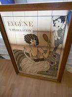 spiegel met print (voor bv in kapsalon), Ophalen, Gebruikt, Minder dan 100 cm, Rechthoekig