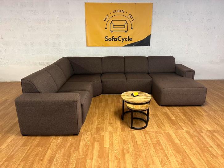 Grote moderne U-vormige zetel in topstaat – SofaCycle, Huis en Inrichting, Zetels | Voetbanken en poefs, Zo goed als nieuw, Ophalen of Verzenden