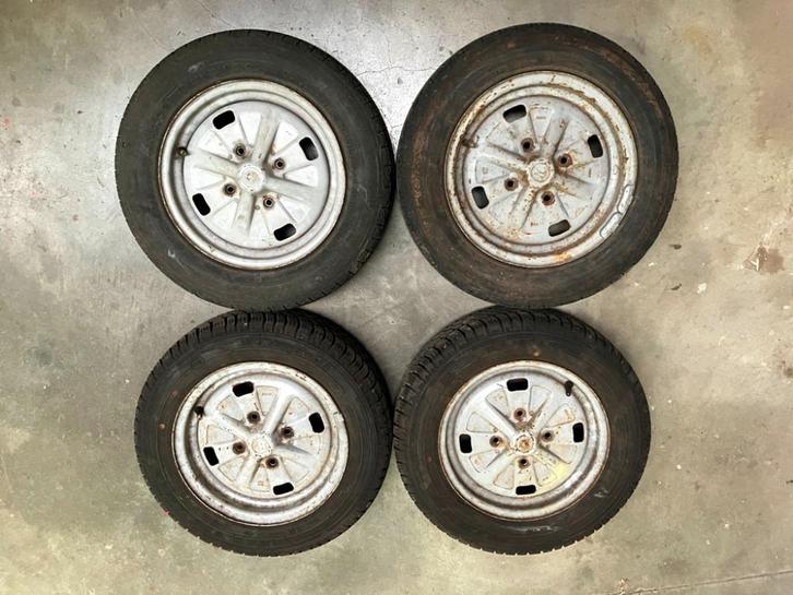 Velgen FIRSAT en banden Classic Mini., Auto-onderdelen, Banden en Velgen, Banden en Velgen, Zomerbanden, 12 inch, 145 mm, Personenwagen