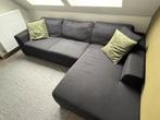 Zwarte stoffen L zetel, Ophalen, Zo goed als nieuw