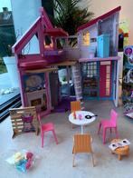 Barbiehuis Malibu inclusief meubels en accesoires, Kinderen en Baby's, Nieuw, Poppenhuis, Ophalen
